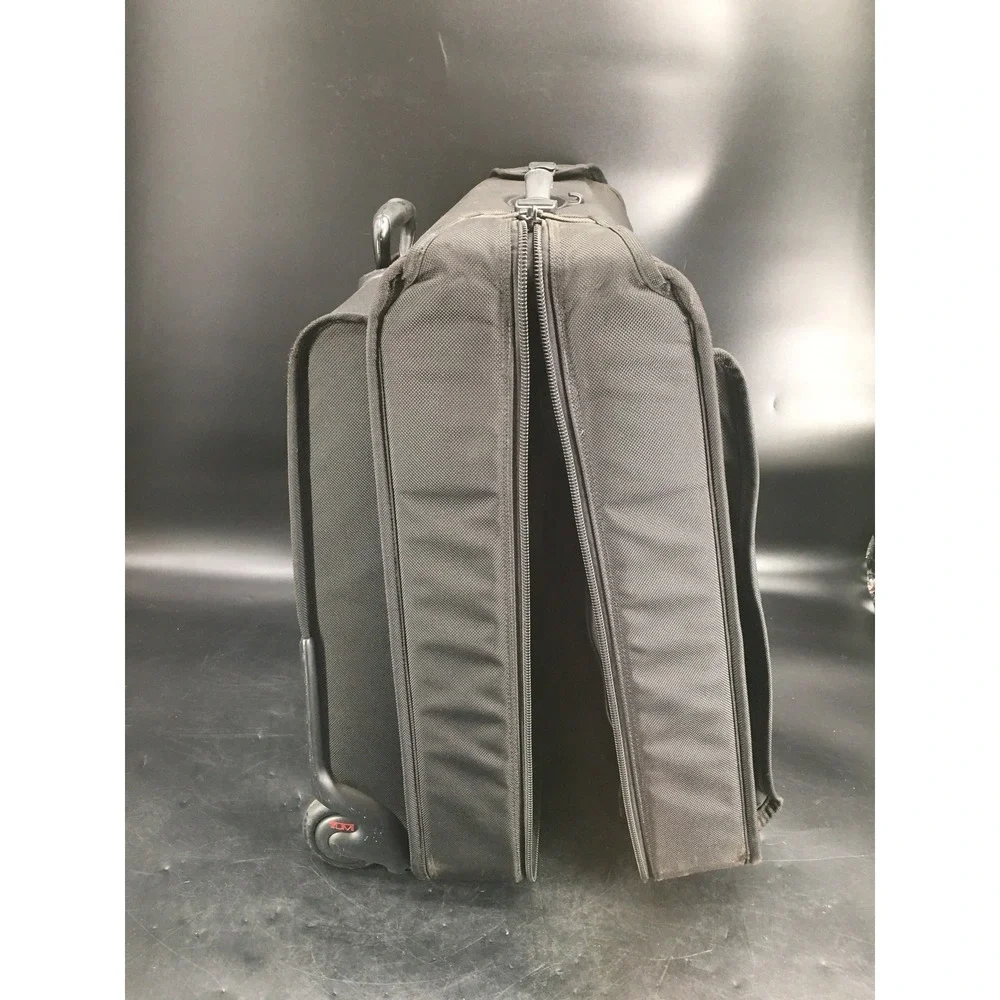 TUMI Alpha 2 Wheeled Garment Bag Carry‎ On Ballistic Nylon Black Travel Luggage